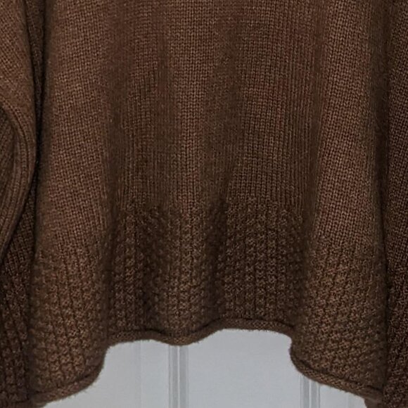 NWOT Madewell Sadler Turtleneck Sweater in Camel 3X - Picture 3 of 5